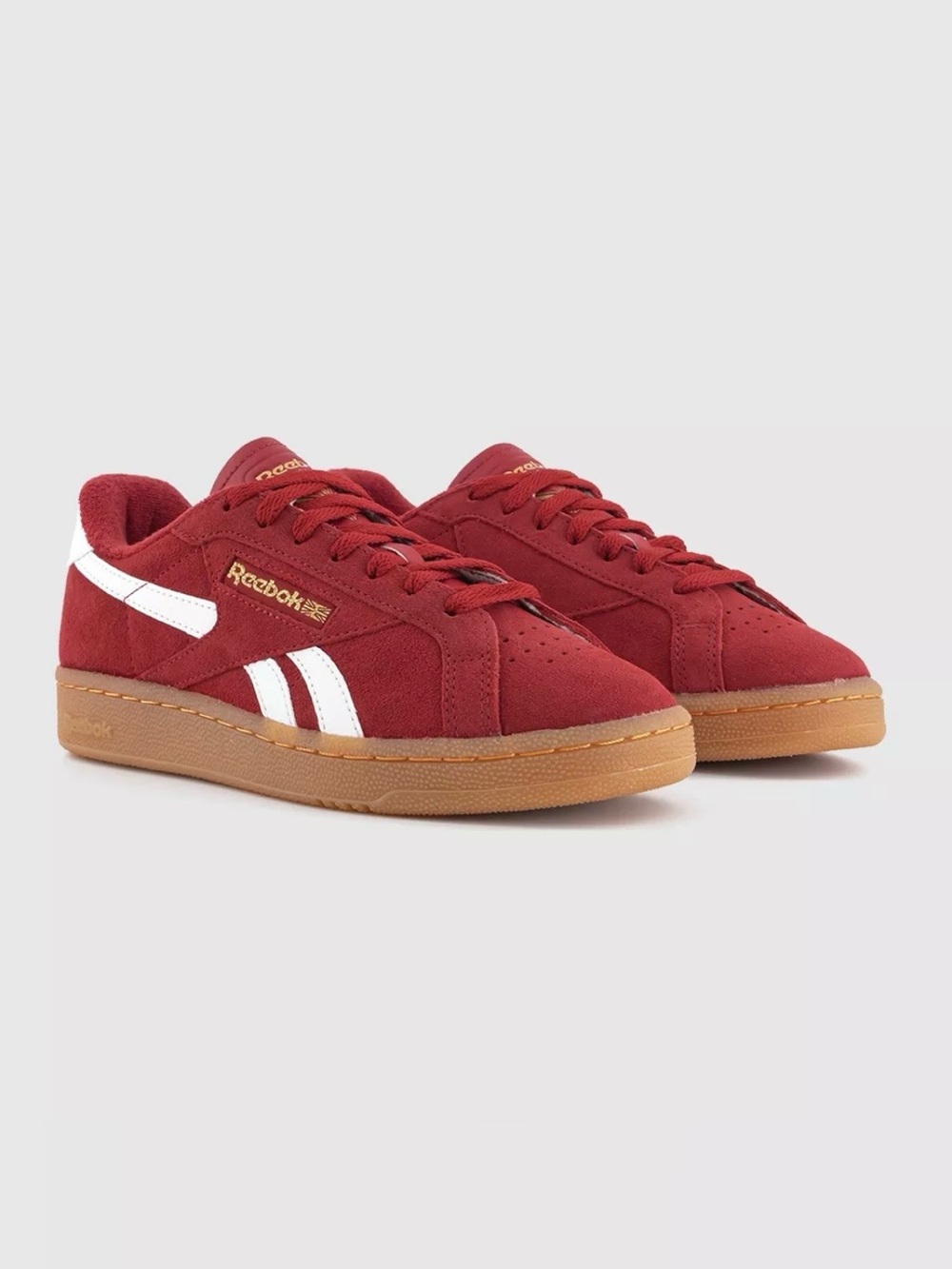 Reebok red Club C Grounds tennis shoes
